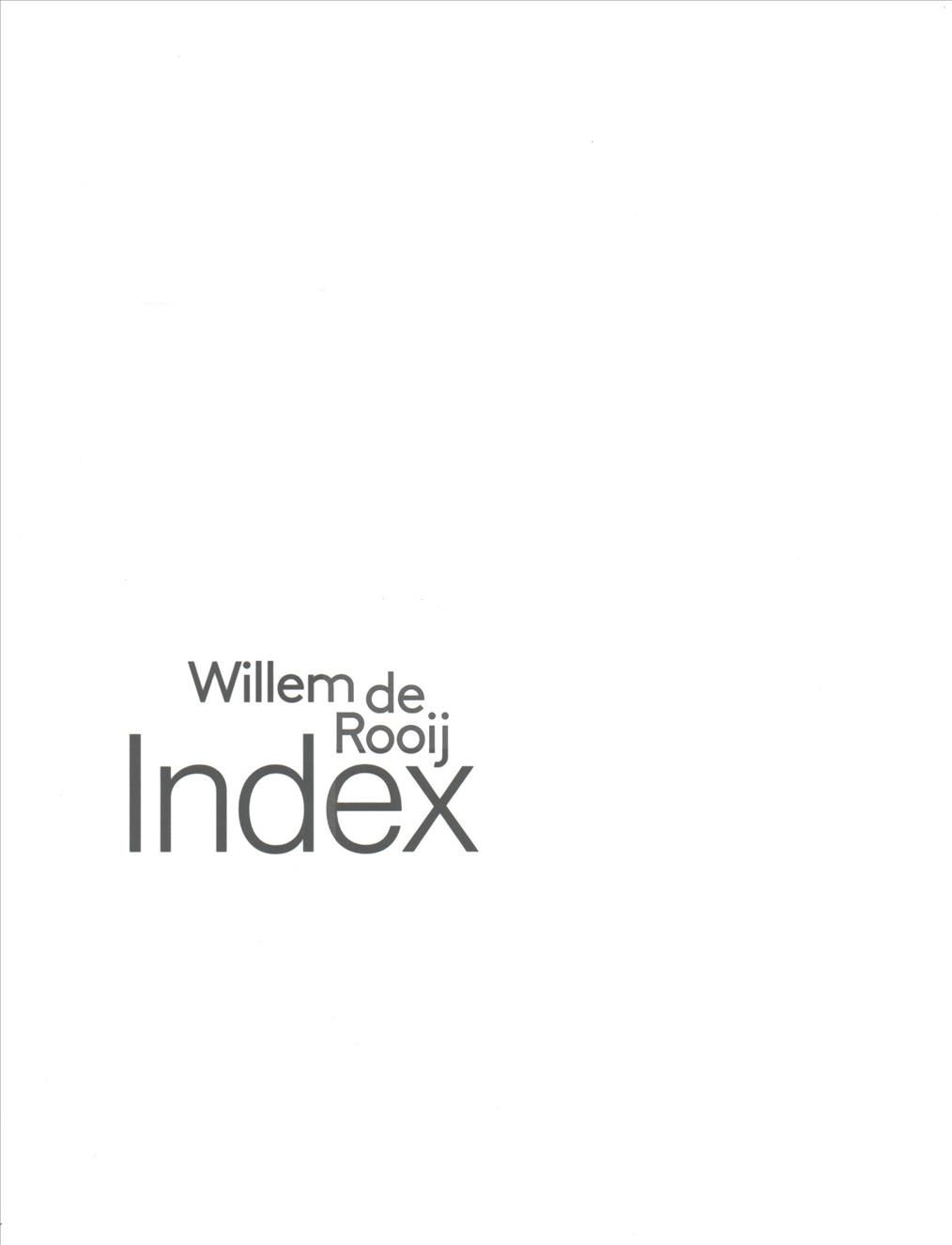 Willem De Rooij - Index 9783863357238 (Paperback)