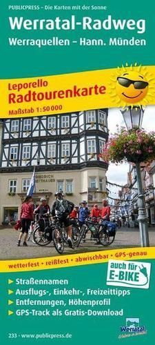 Werratal cycle path, cycle tour map 1:50,000 9783899202335