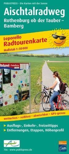 Aischtal cycle path, cycle tour map 1:50,000 9783899207569