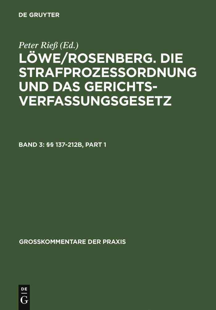 §§ 137-212B 9783899491258 (Hardback)
