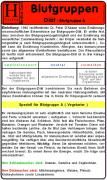 Blutgruppen - Diät A - Medical Card DIN A5 9783939081203