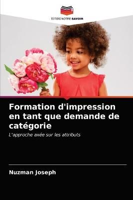 Formation d'impression en tant que demande de catégorie By Joseph