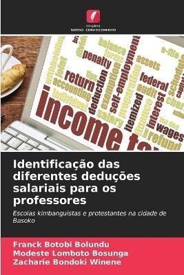 Identificação das diferentes deduções salariais para os professores