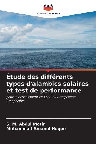 Étude Des Différents Types D'alambics Solaires Et Test De Performance