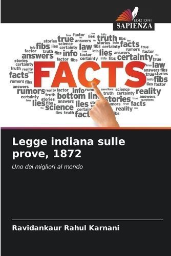 Legge indiana sulle prove, 1872 By Karnani 9786206103271 (Paperback)