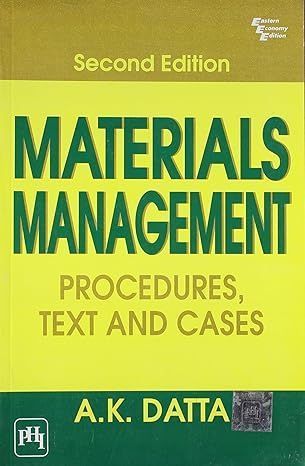 Materials Management By A. K. Datta 9788120312517 (Paperback)