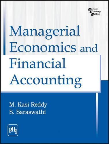 Managerial Economic and Financial Accounting By Reddy Saraswathi