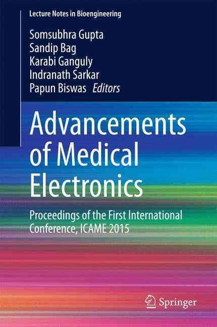 Advancements of Medical Electronics 9788132222552 (Hardback)