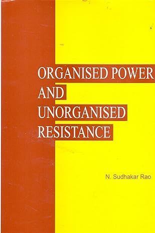 Organized Power and Unorganised Resistance By N. Sudhakar Rao