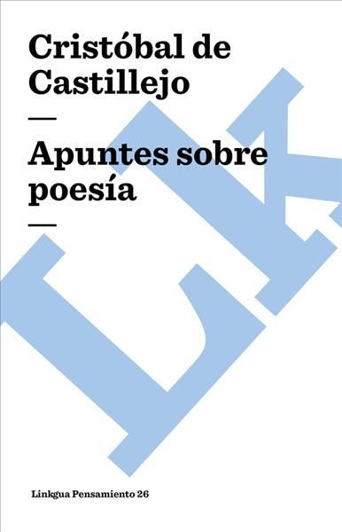 Apuntes Sobre Poesía By Cristóbal de Castillejo 9788498166118