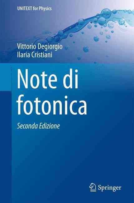 Note di fotonica By Degiorgio, Vittorio 9788847057869 (Hardback)