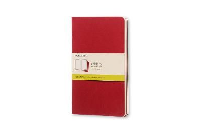 Moleskine Plain Cahier L - Red Cover (3 Set) 9788862931038