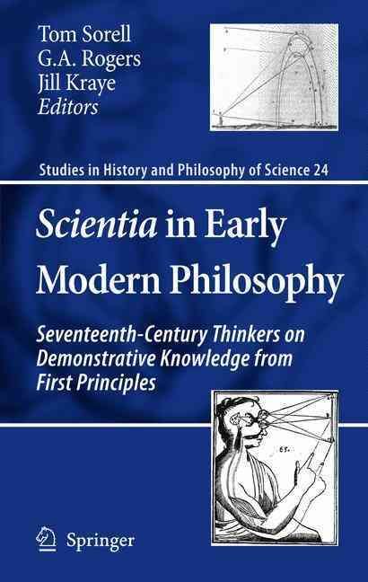 Scientia in Early Modern Philosophy 9789048130764 (Hardback)
