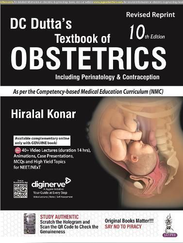DC Dutta's Textbook of Obstetrics By Hiralal Konar 9789356963313