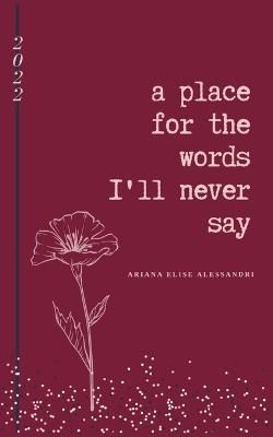 A Place for the Words I'll Never Say By Ariana Alessandri (Paperback)