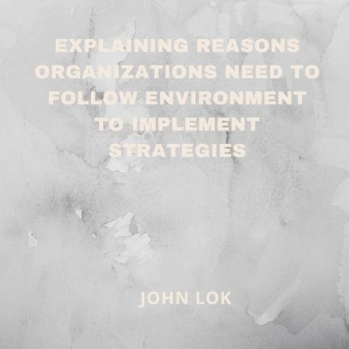 Explaining Reasons Organizations Need To Follow Environment By Lok