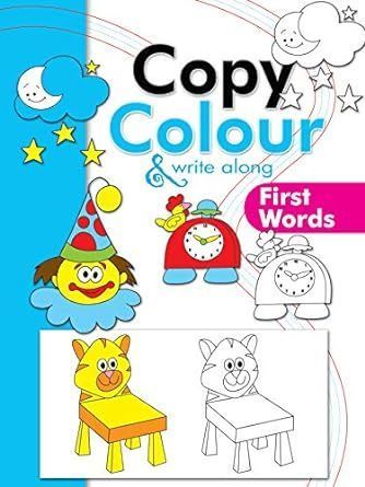 Copy Colour and Write Along First Words By Om Books Editorial Team