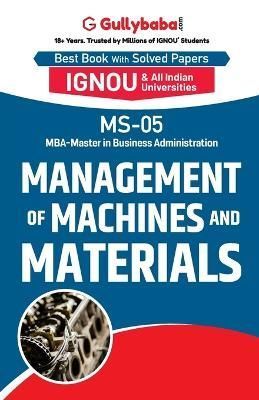 MS-05 Management of Machines and Materials By Vimal Kumar Sharma