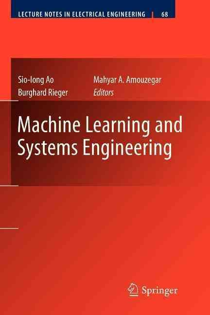 Machine Learning and Systems Engineering 9789400733749 (Paperback)