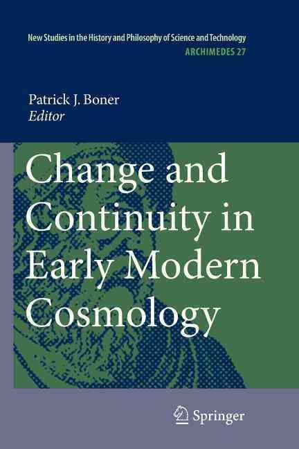 Change and Continuity in Early Modern Cosmology 9789400734371