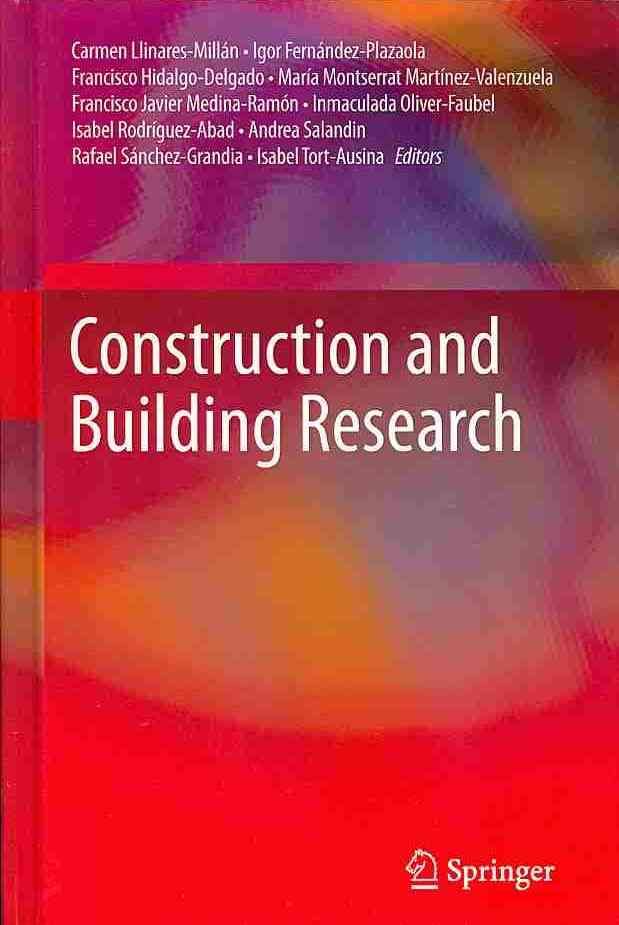 Construction and Building Research By Llinares-Millán, Carmen