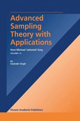 Advanced Sampling Theory With Applications By S. Singh 9789401037280