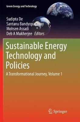 Sustainable Energy Technology and Policies 9789811356018 (Paperback)