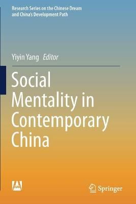 Social Mentality in Contemporary China By Yiyin Yang (editor)