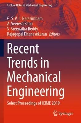 Recent Trends in Mechanical Engineering 9789811511264 (Paperback)