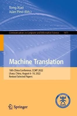 Machine Translation 9789811979590 (Paperback)
