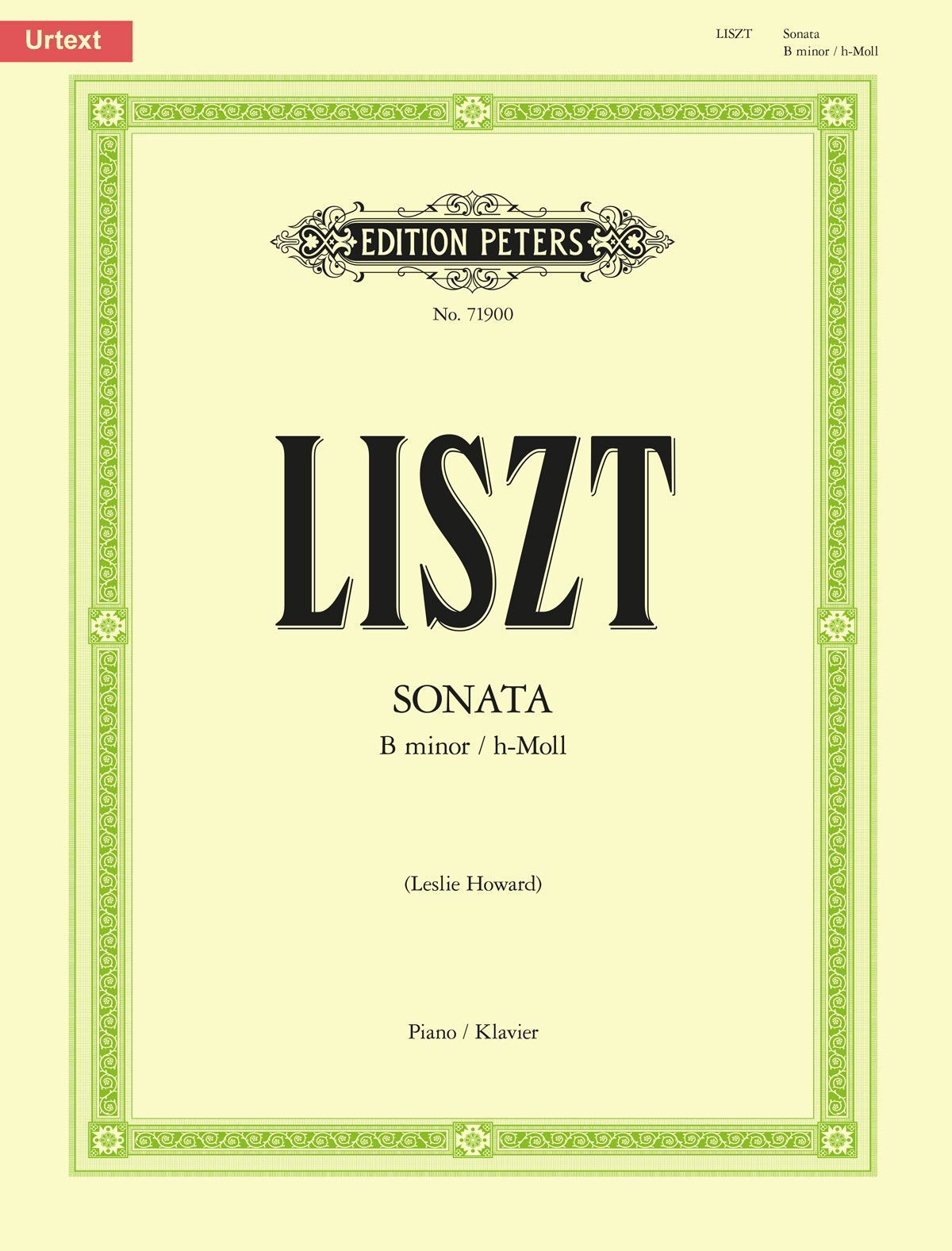 Sonata in B minor By Leslie Howard 9790577087238 (Sheet music)