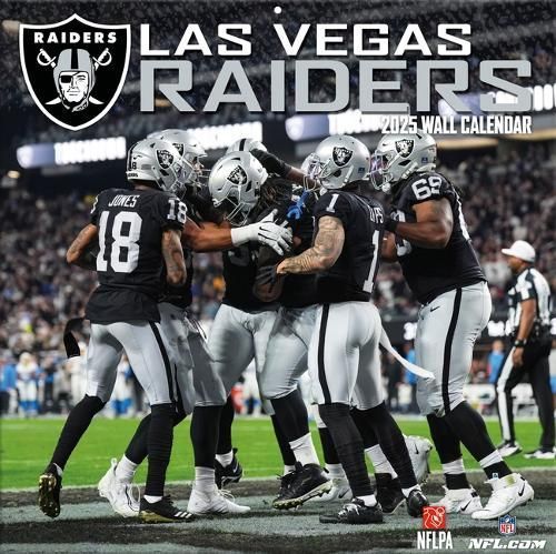 Las Vegas Raiders 2025 12X12 Team Wall Calendar 9798350605488