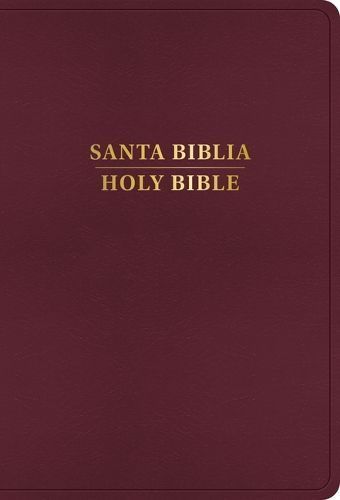 RVR 1960/KJV Biblia Bilingüe Letra Grande, Borgoña Imitación Piel (Edición 2024)