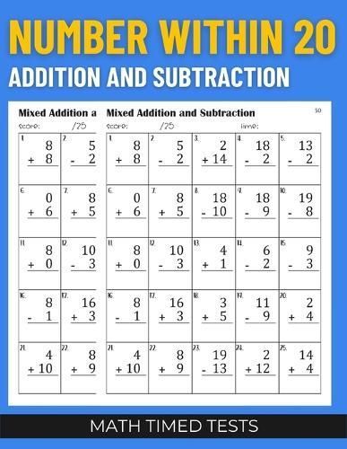 Math Timed Tests By Publishing 9798851898204 (Paperback)