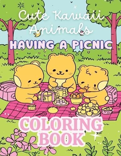 Cute Kawaii Animals Having a Picnic Coloring Book By Lucy Gold