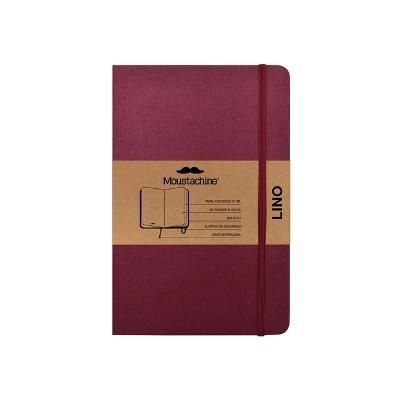 Moustachine Classic Linen Hardcover Burgundy Blank Pocket (Hardback)