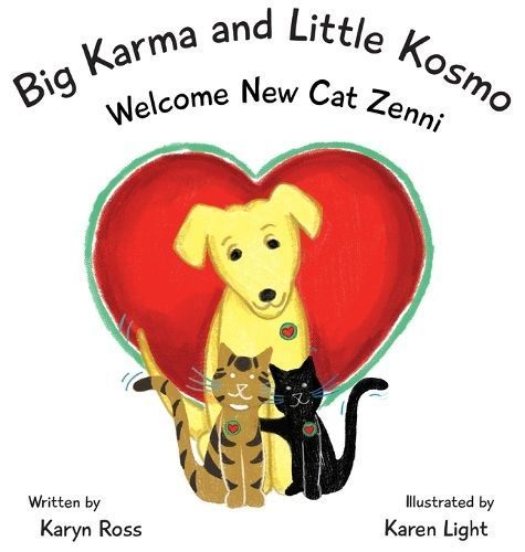 Big Karma and Little Kosmo Welcome New Cat Zenni By Karyn Ross